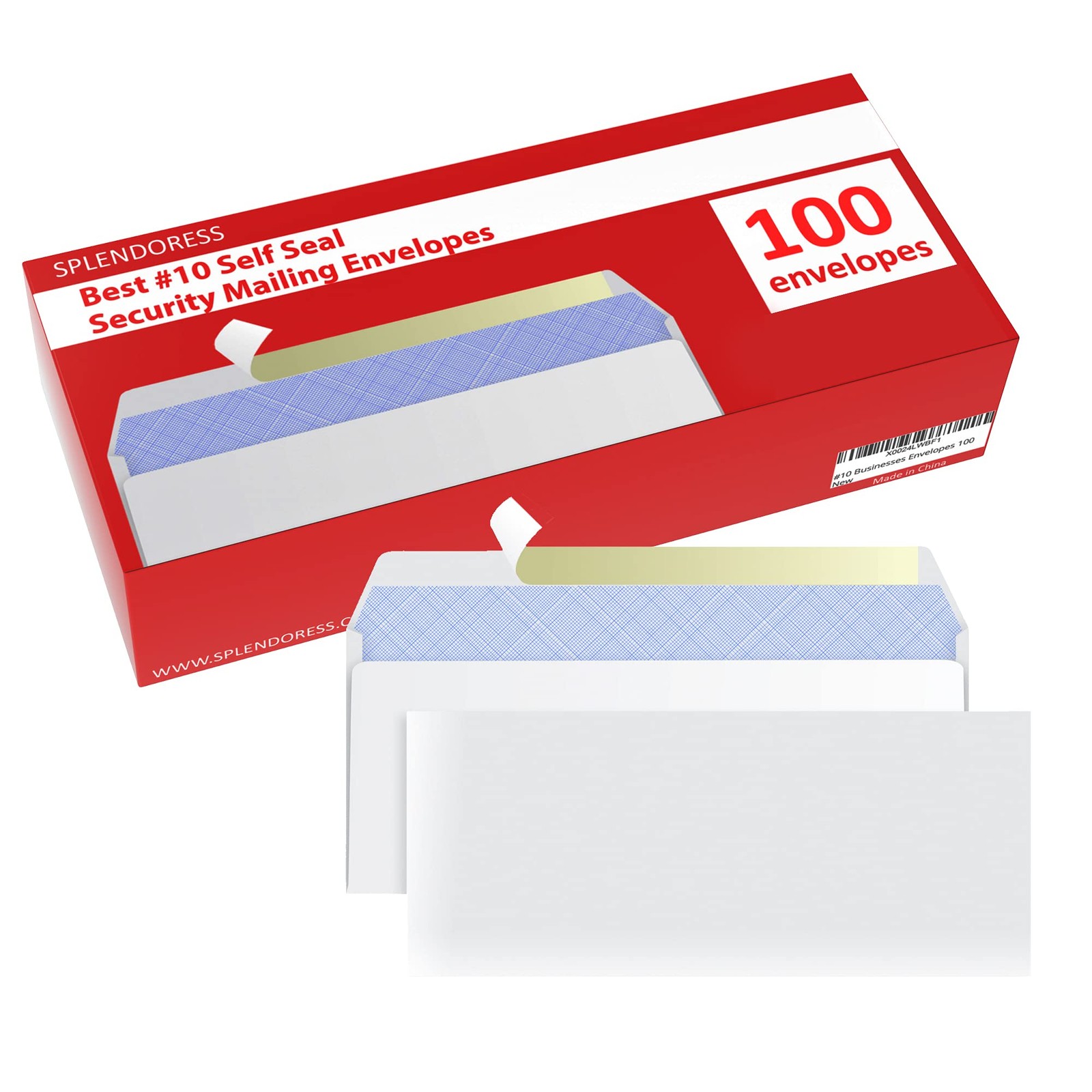 #10 Envelopes Letter Size Self Seal | 100 Business Mailing Security Peel and …