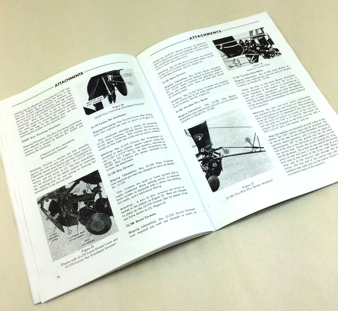 Ford Rear Mounted Drill Planter Series 309 Operators Owners Manual 2, 4, & 6 Row