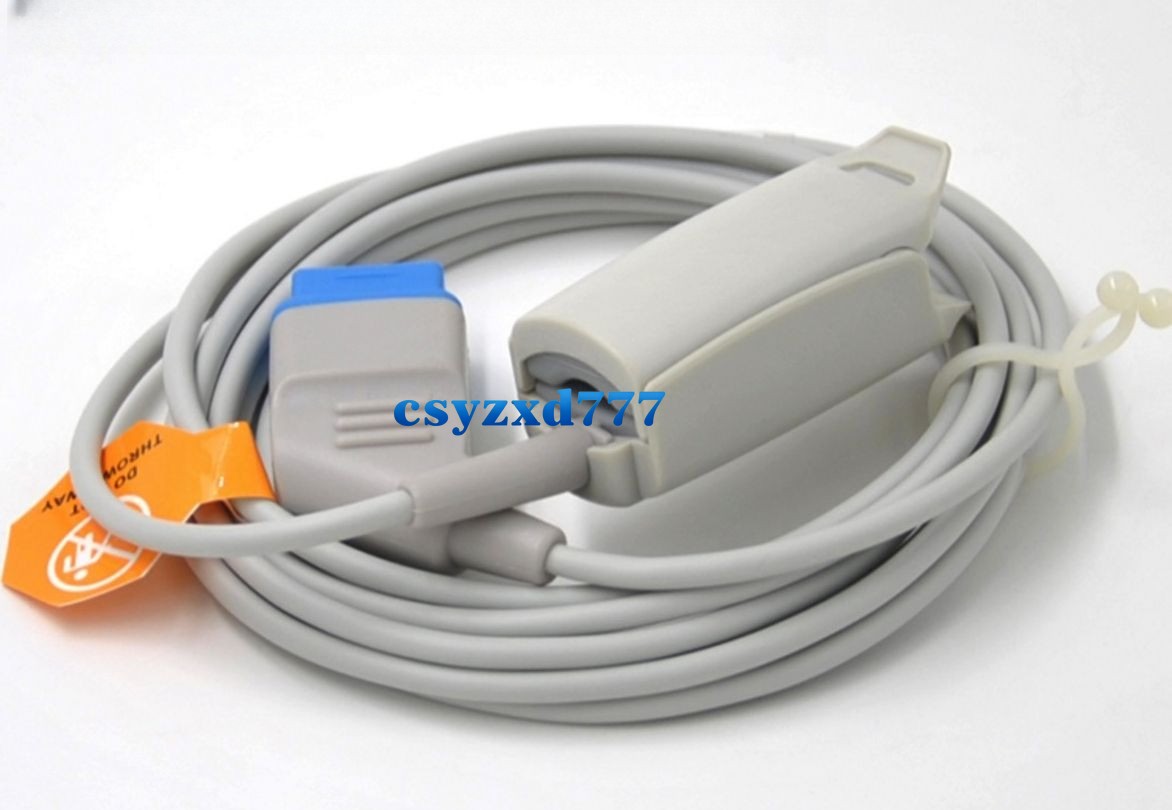 Nihon Kohden Spo2 Sensor 14pin Oxygen Probe Adult Finger Clip Compatible
