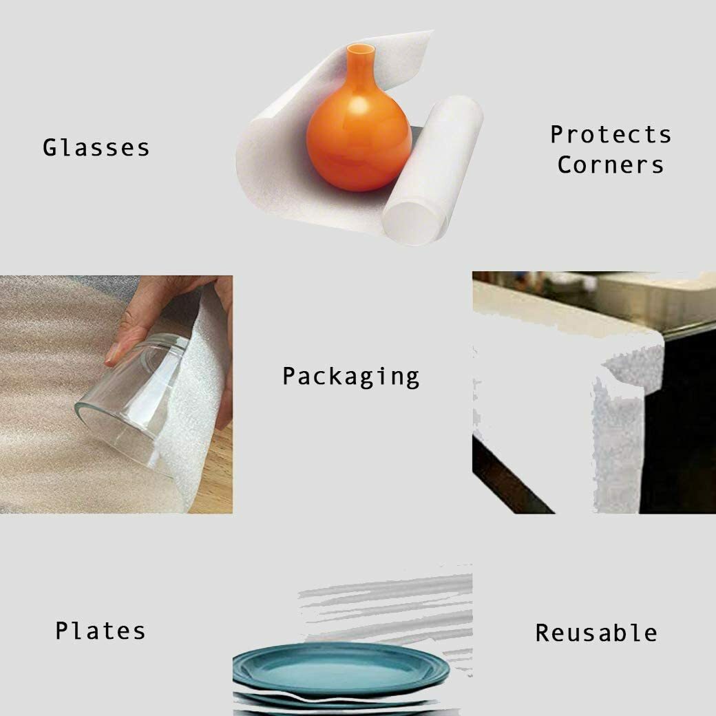 100 Foam Wrap Cushioning Sheets 12x12x1/16 packing materials for fragile items