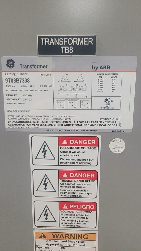 Transformer READ DESCRIPTION BUYER CAN ARRANGE DELIVERY OR PICKUP