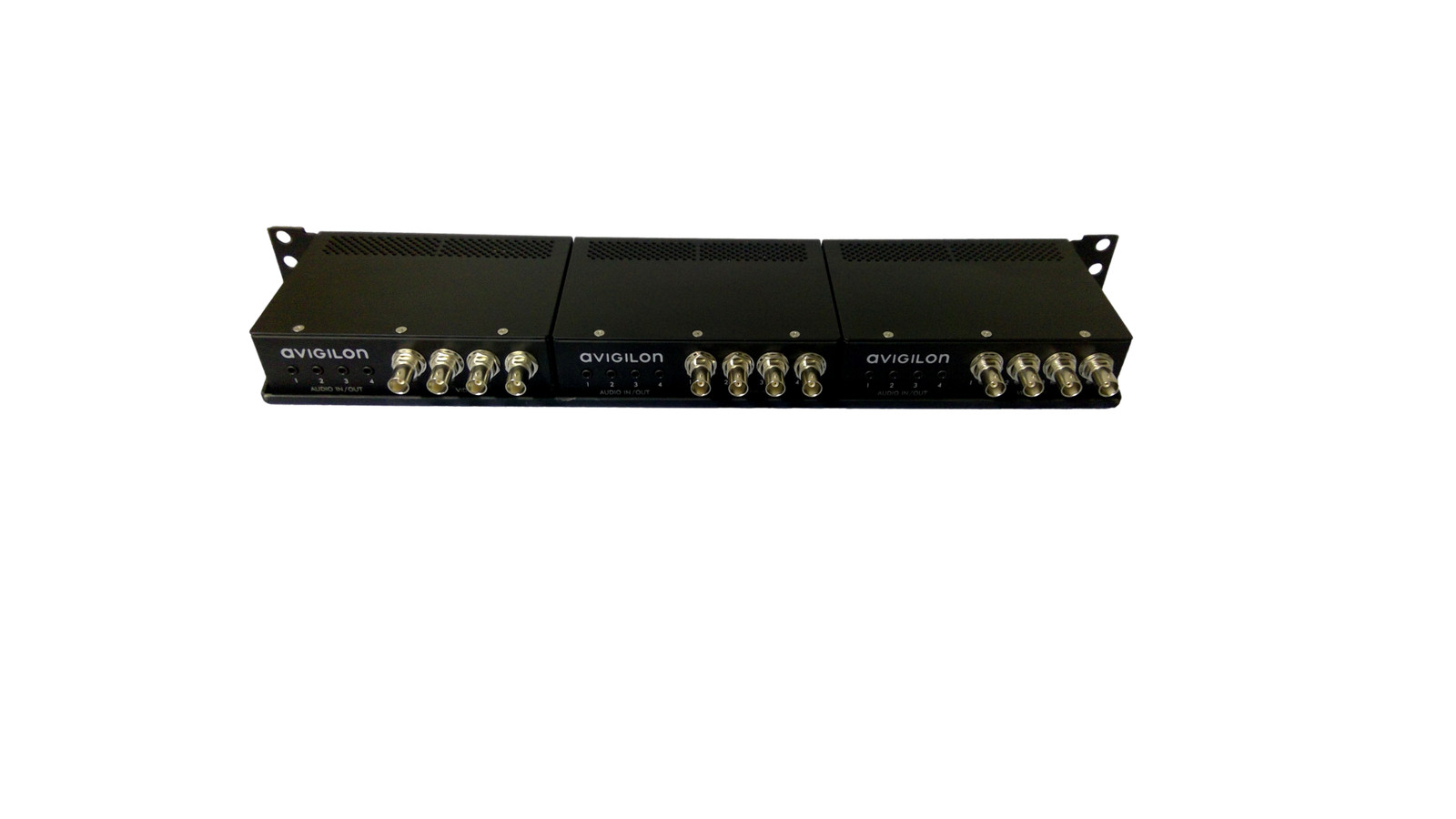 Avigilon Set of 3 Rack Mount ENC-4P-H264 4 Port H.264 Encoder Analog-To-Digital