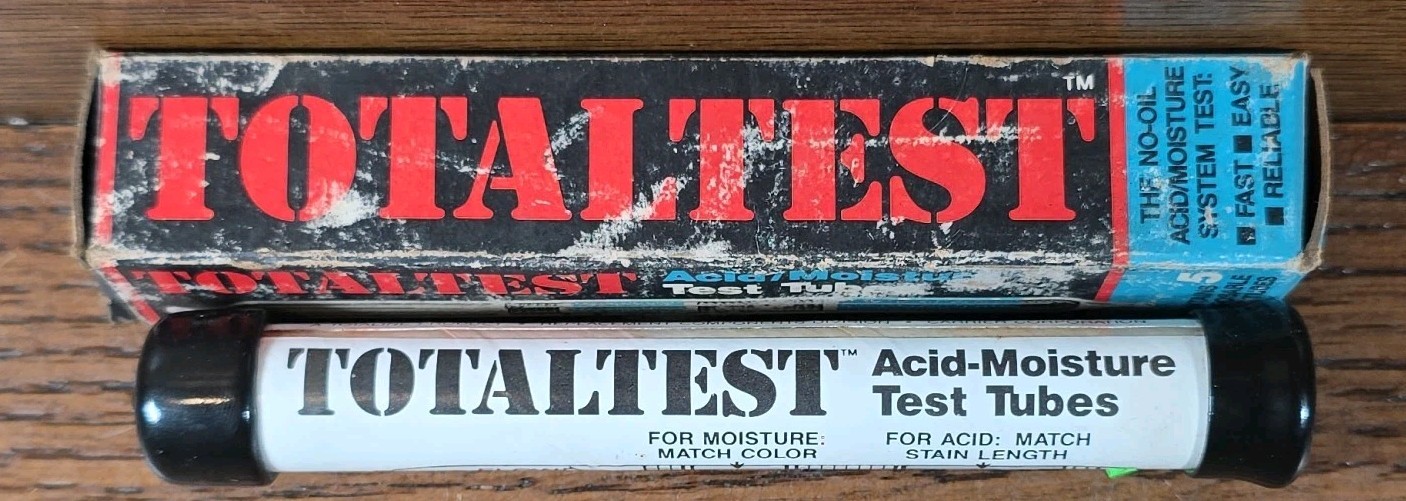 Totaline Totaltest Acid Moisture 5 Test Tubes Kit Air Conditioning Refrigeration