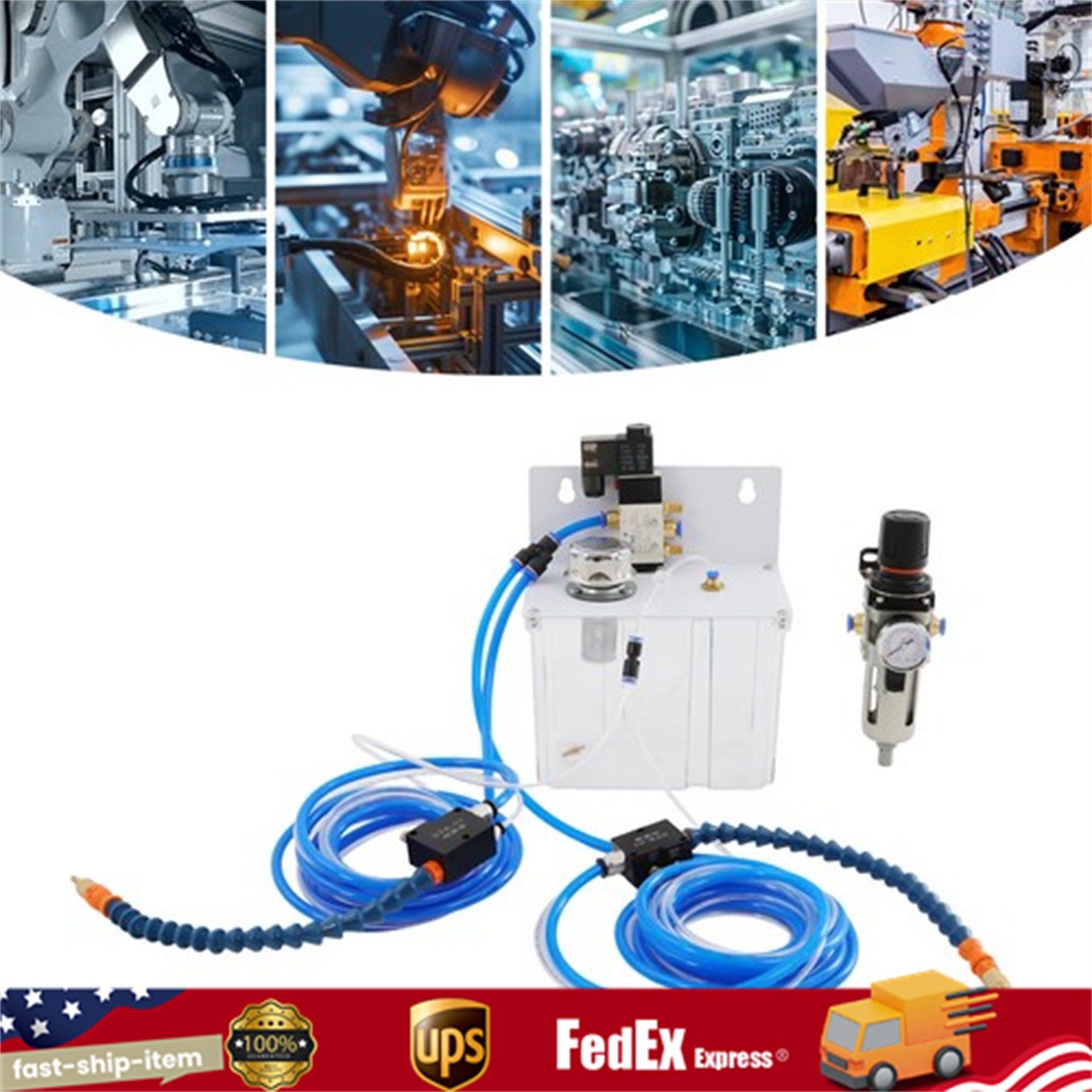 2 Sprayer Lubrication Spray System Cooling Sprayer Coolant Pump Oil Mist Sprayer
