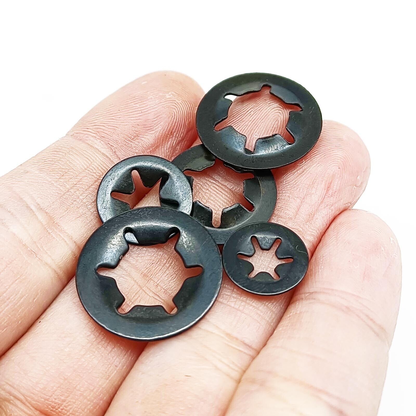 350pcs M2.5-M10 65Mn External Circlip Push-on Retaining Clip Shaft Snap Ring Set
