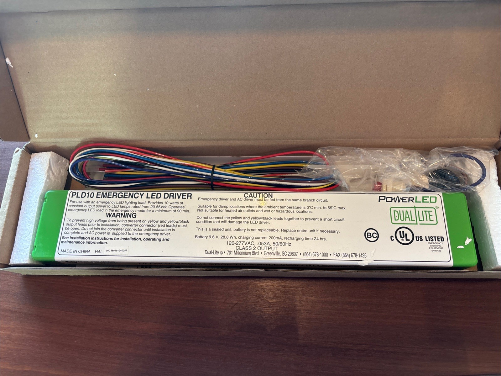 Dual-Lite PLD10 Emergency LED Driver 120/277V