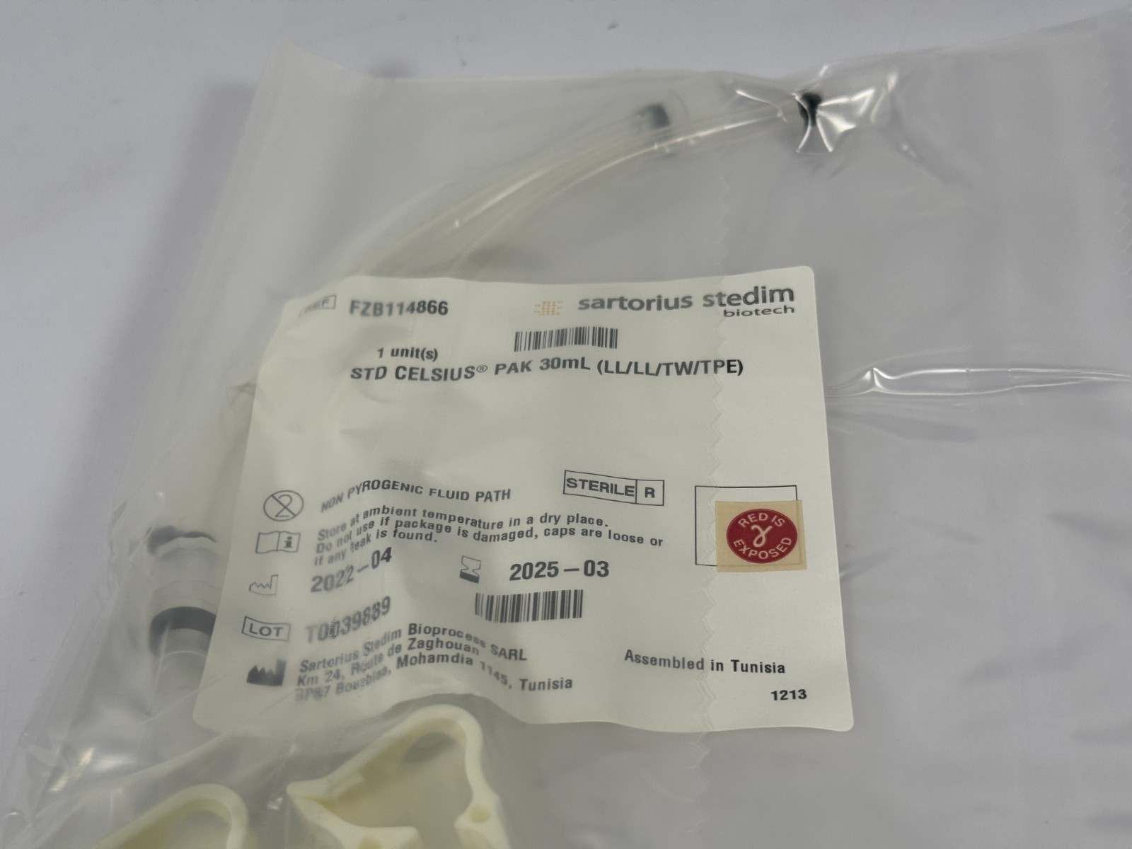 Sartorius Stedim Lab Scale Celsius Pak 30mL Part Number FZB114866