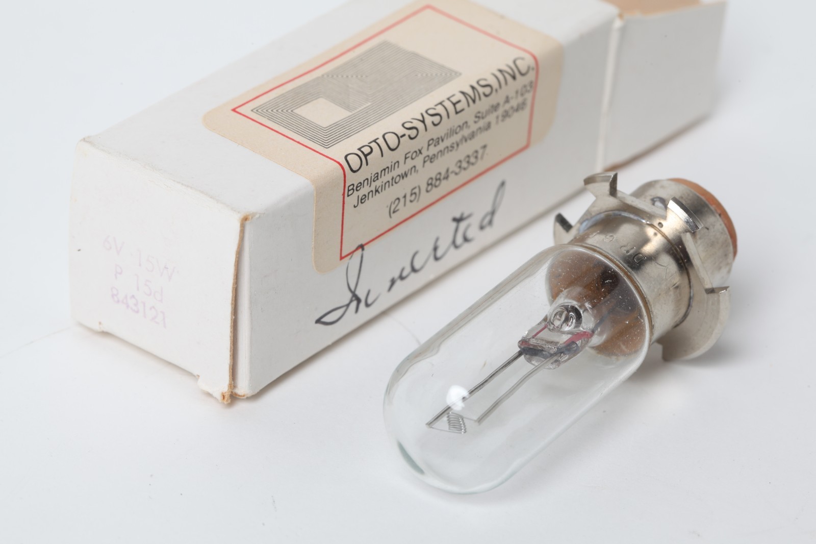 New old stock genuine DR. FISCHER 6V 15W P15D 15W 6V 843121