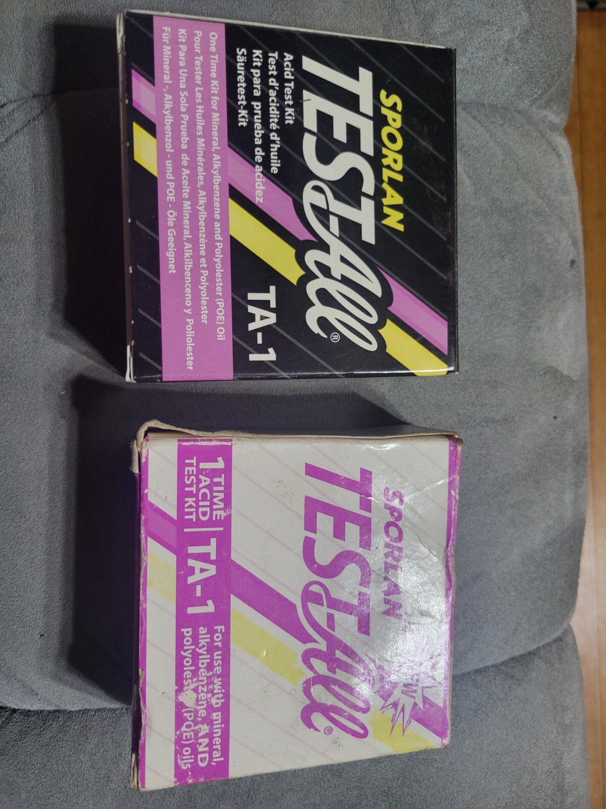 Pair Of Sporlan TA-1 Acid Test Kit