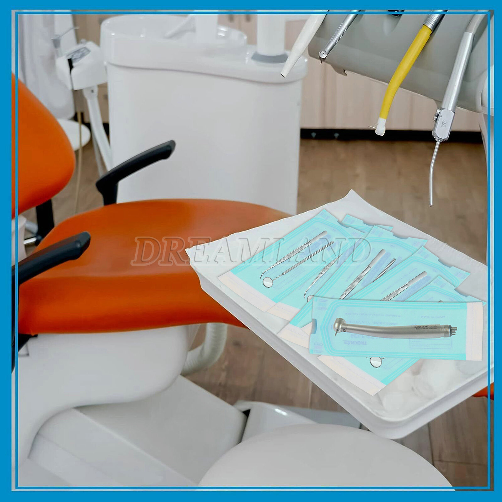 Sterilization Pouches- 3.5 » x 10 » Dental Medical Self Seal Pouch Bag 200 Bags