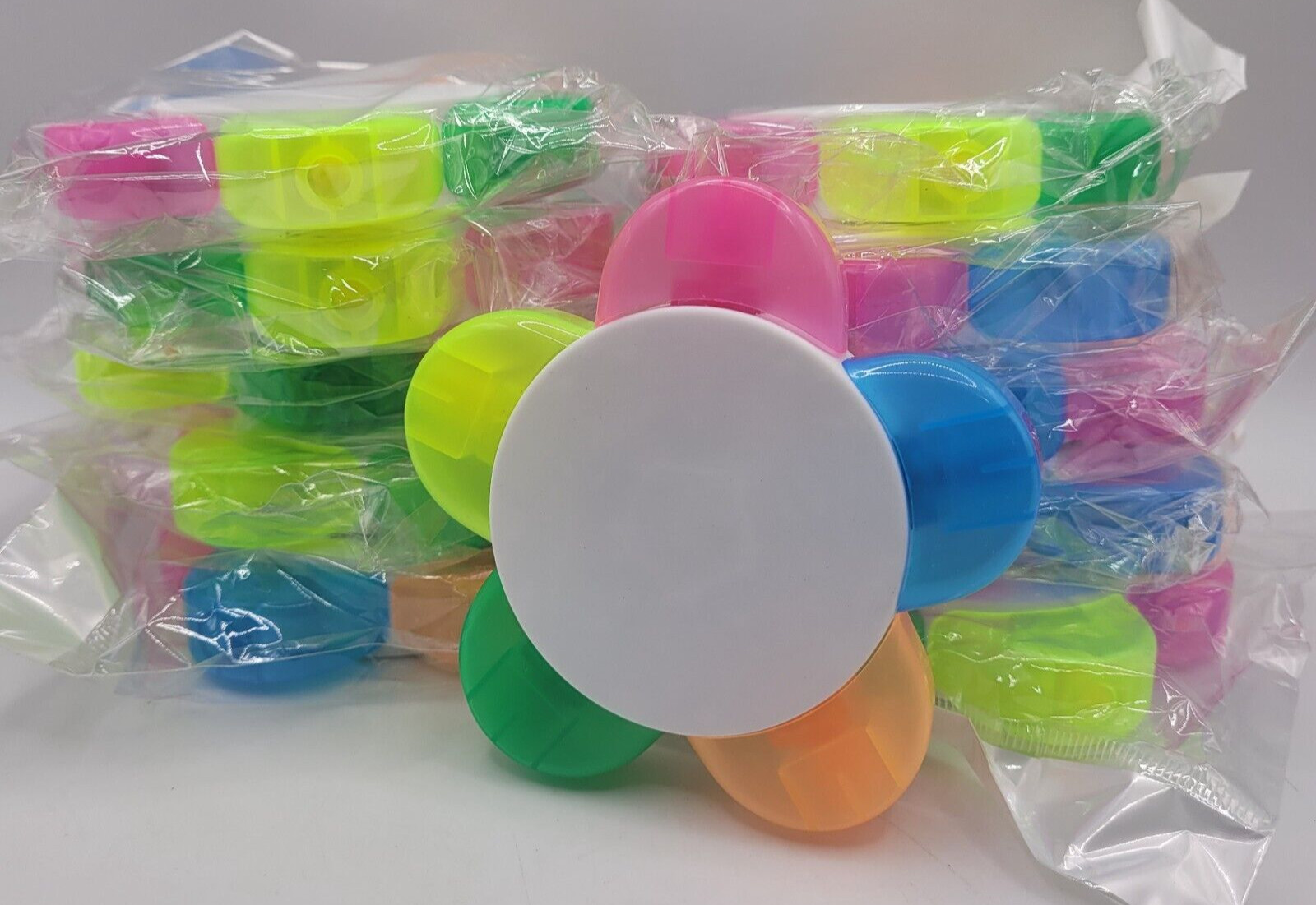 20 PACK Petals Highlighters- Multi Colors, Flower Shape Watercolor Markers NEW