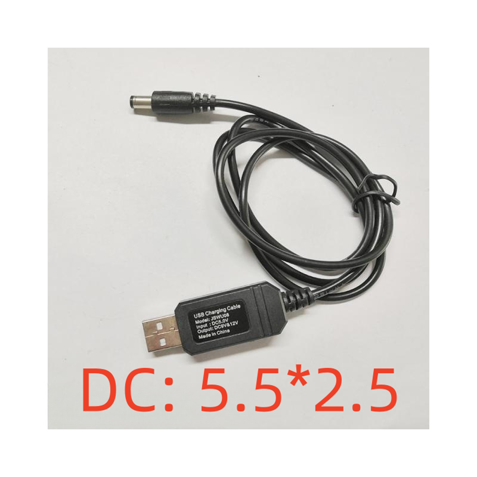 DC 5V to DC 9V 12V Step-up USB Converter Adapter Cable USB Power Boost Line