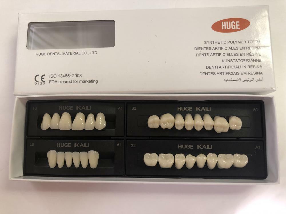 HUGE KAILI Synthetic Polymer False Teeth 1 Full Set of 28 Teeth Size T6-L6-32