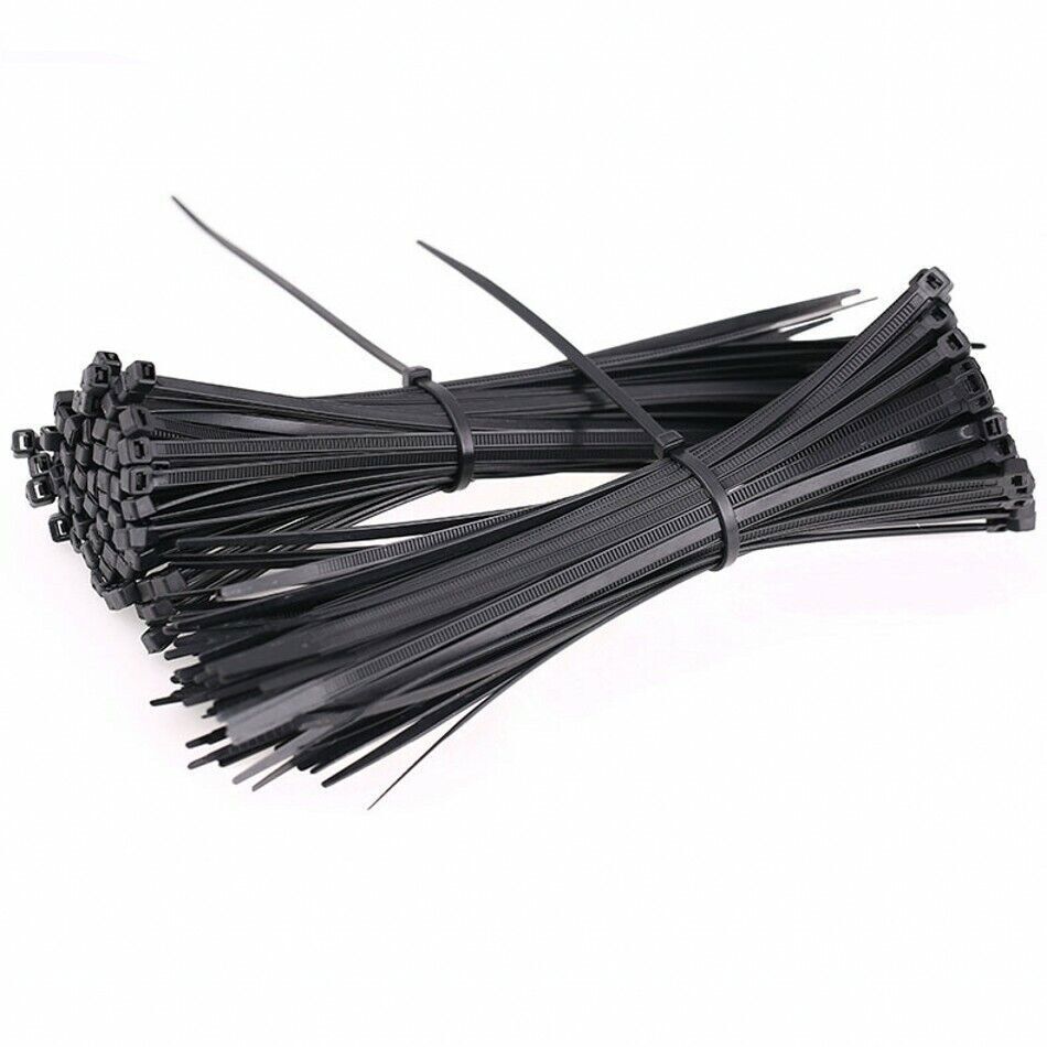 Self-Locking Cable Ties Nylon Plastic Wire Width 4.6mm Zip Tie Cord Strap B/W