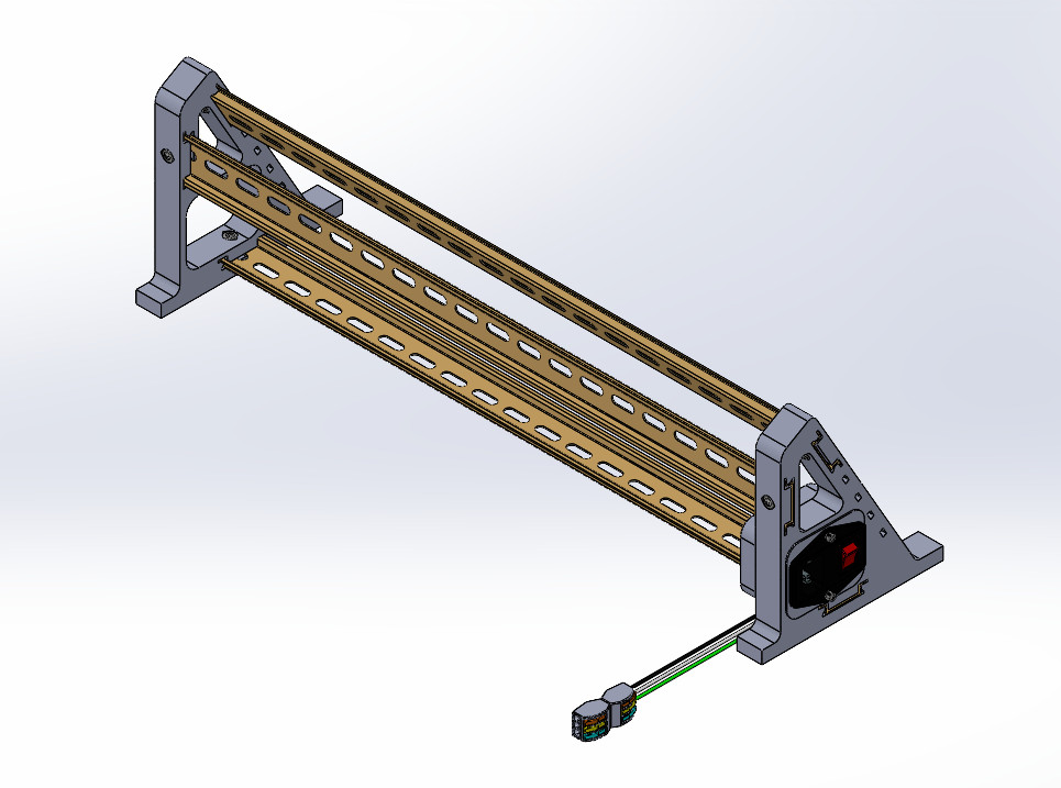 PLC Trainer DIN Rail Stand: Allen-Bradley/Siemens/Omron/Mitsubishi/Schneider/ABB
