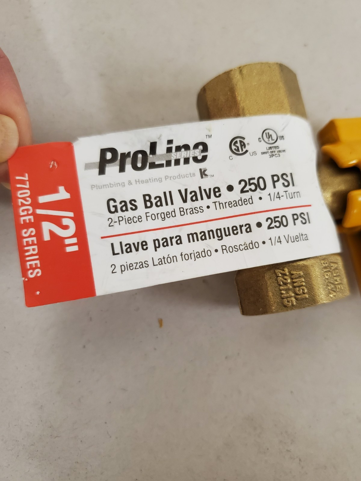 *13 TOTAL* ProLine 1/2 in. Brass FPT 2-Piece Gas Valve (110-223J5) FREE SHIPPING