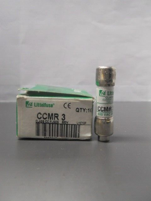 New Lot Littelfuse CCMR 3 Amp Fuses LPCC 3 Class CC 600 Volt NIB