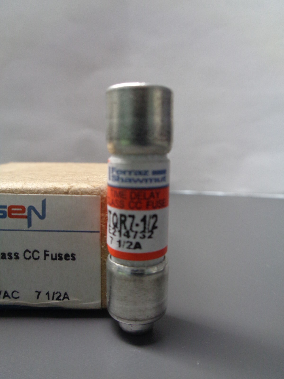 New Lot Shawmut ATQR 7-1/2 Amp Fuses FNQ R 7-1/2 Class CC 600V NIB