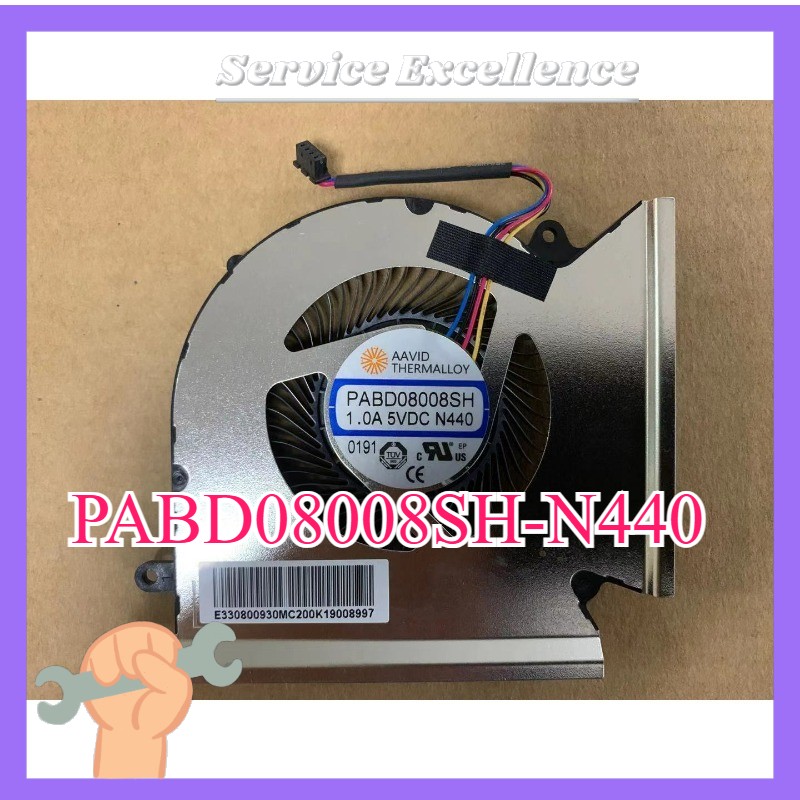 For MSI GE66 GP66 GL66 CPU COOLING FAN PABD08008SH-N440 1.0A 5VDC Fast Shipping