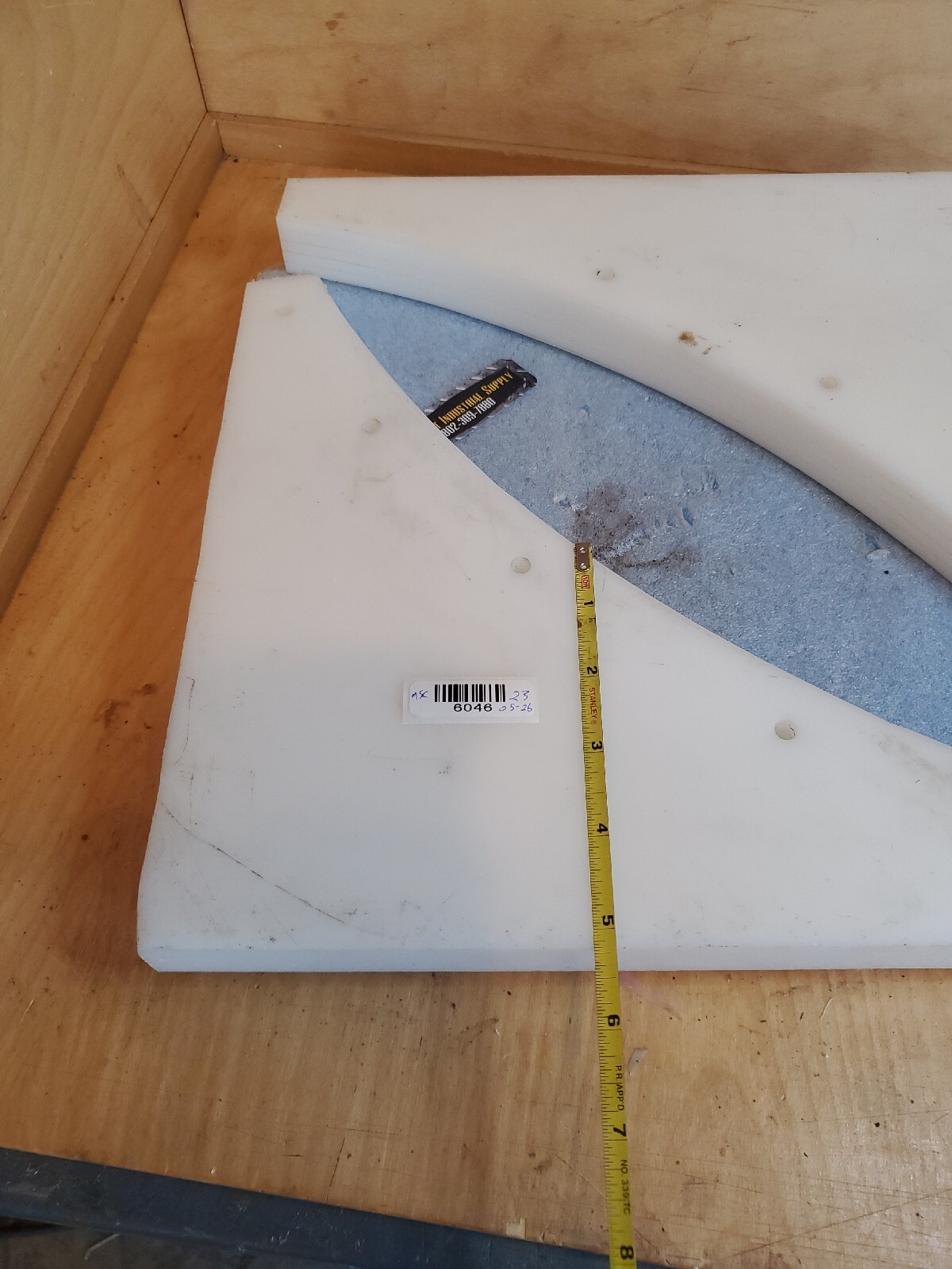 Delrin Plastic Acetel? PVC? PET? SHEET BULK DROPS 1″ ALL AS PICTURED