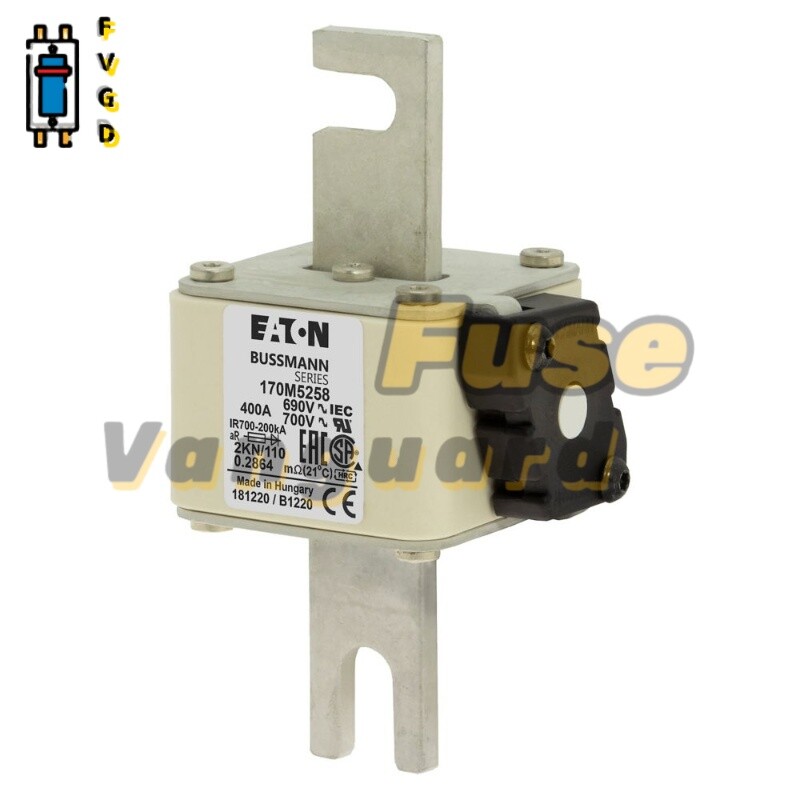 1PC Eaton BUSSMANN 170M5258 400A, 690V High Speed Square Body Fuse