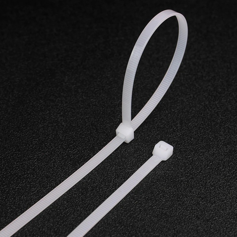 100pcs Cable Ties Black & White Premium Zip Ties Cable Tidy Long Short Small All