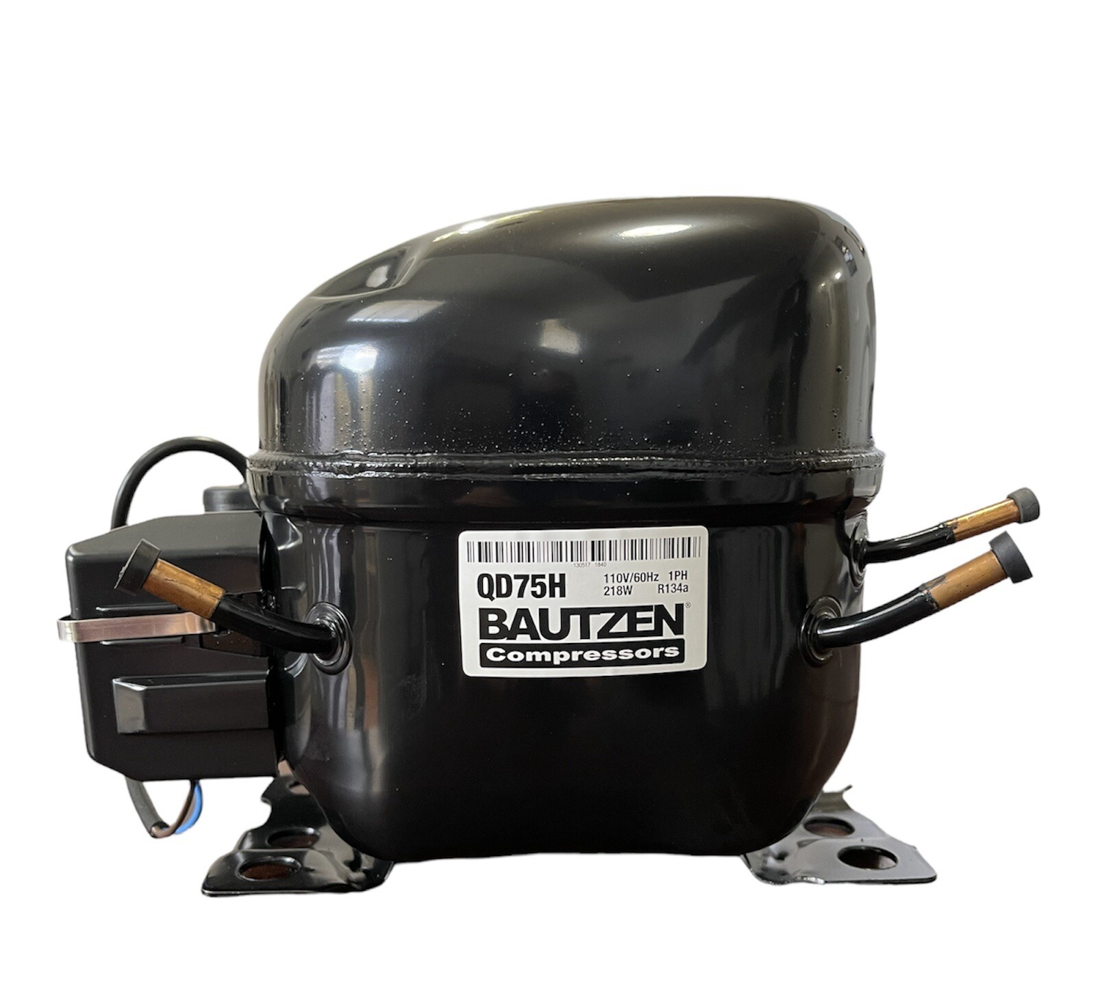 Bautzen Refrigeration Compressor 1/4HP 218 W 110V/1Ph/60Hz MLBP 3 Tubes
