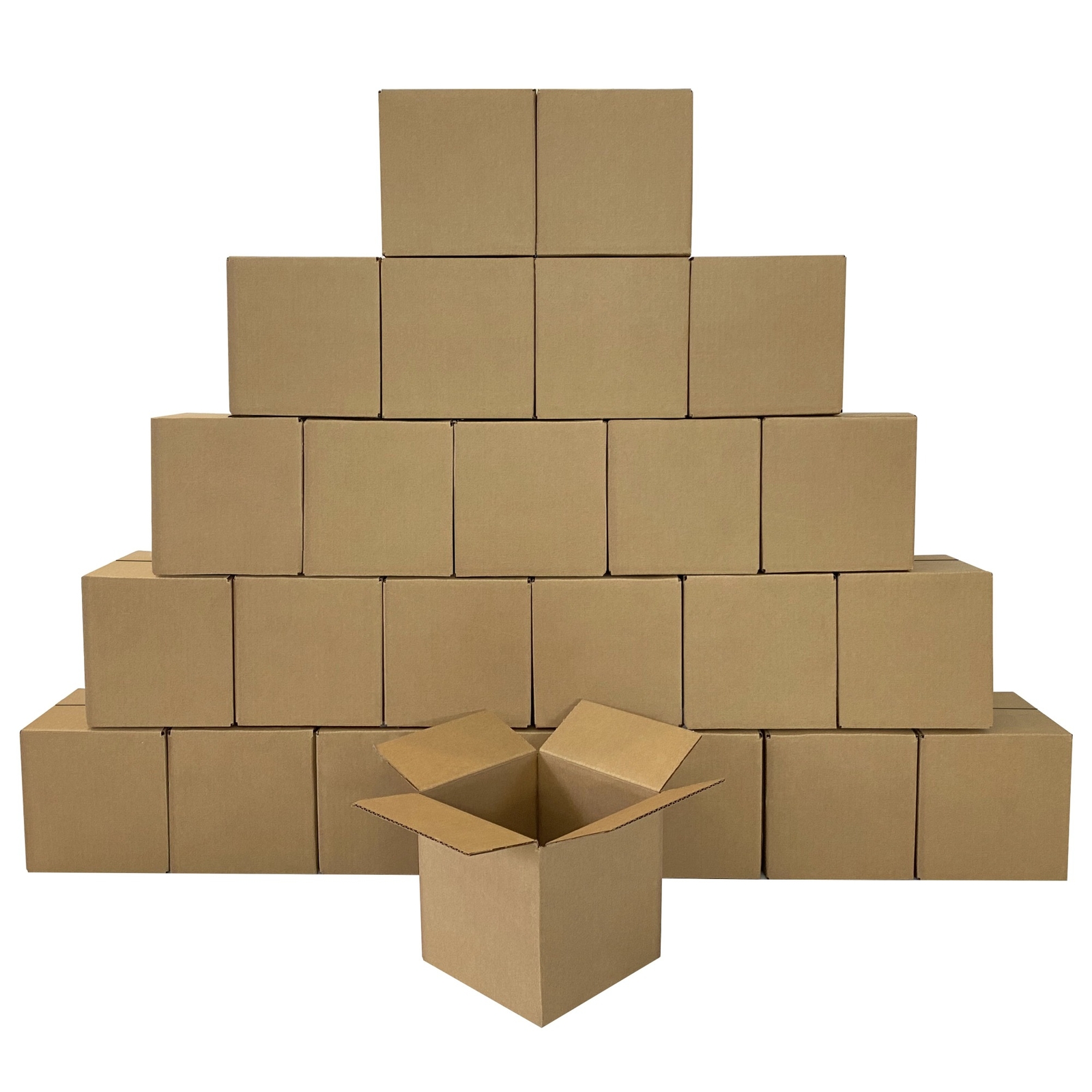 UOFFICE Corrugated Boxes 4 x 4 x 4″ Cube Mailing Boxes Bundle of 25
