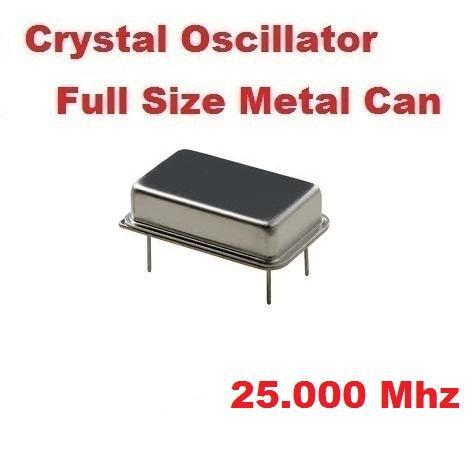 25.000Mhz 25.000 Mhz CRYSTAL OSCILLATOR FULL CAN ( Qty 5 ) *** NEW ***