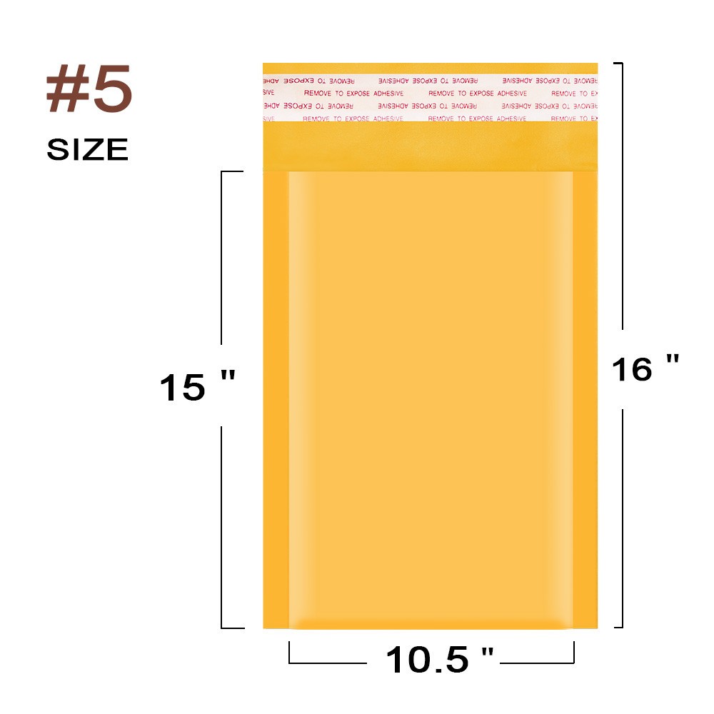 Any Size Kraft Bubble Mailers Shipping Padded Bags Mailing Envelope Self Seal