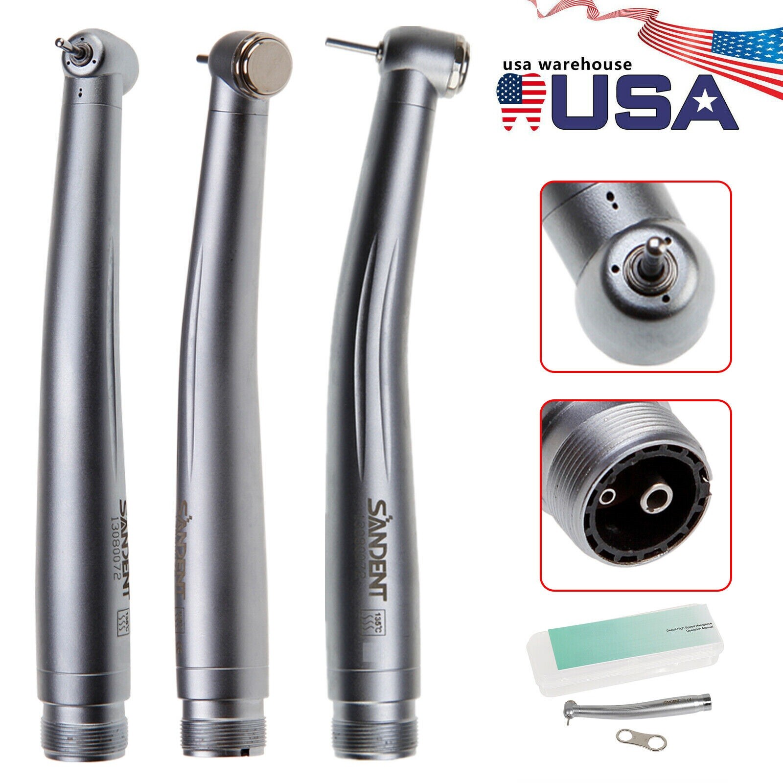 NSK PANA MAX Style Dental High Speed Handpiece Standard Clean Head 2 Hole Borden