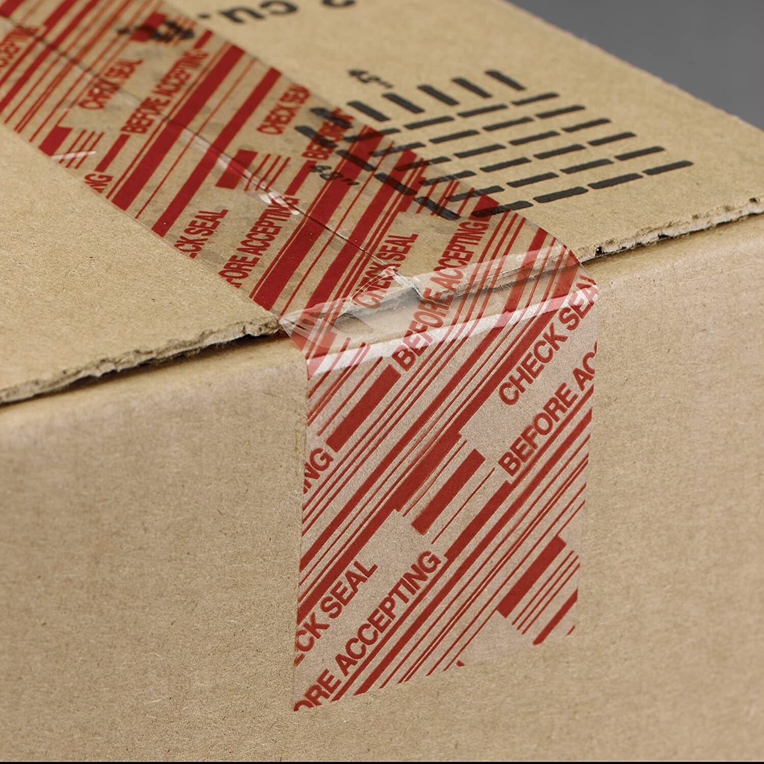 36 Rolls 2inch x 110 Yds Pre-Printed Packing Tape,»Check Seal Before Accepting»