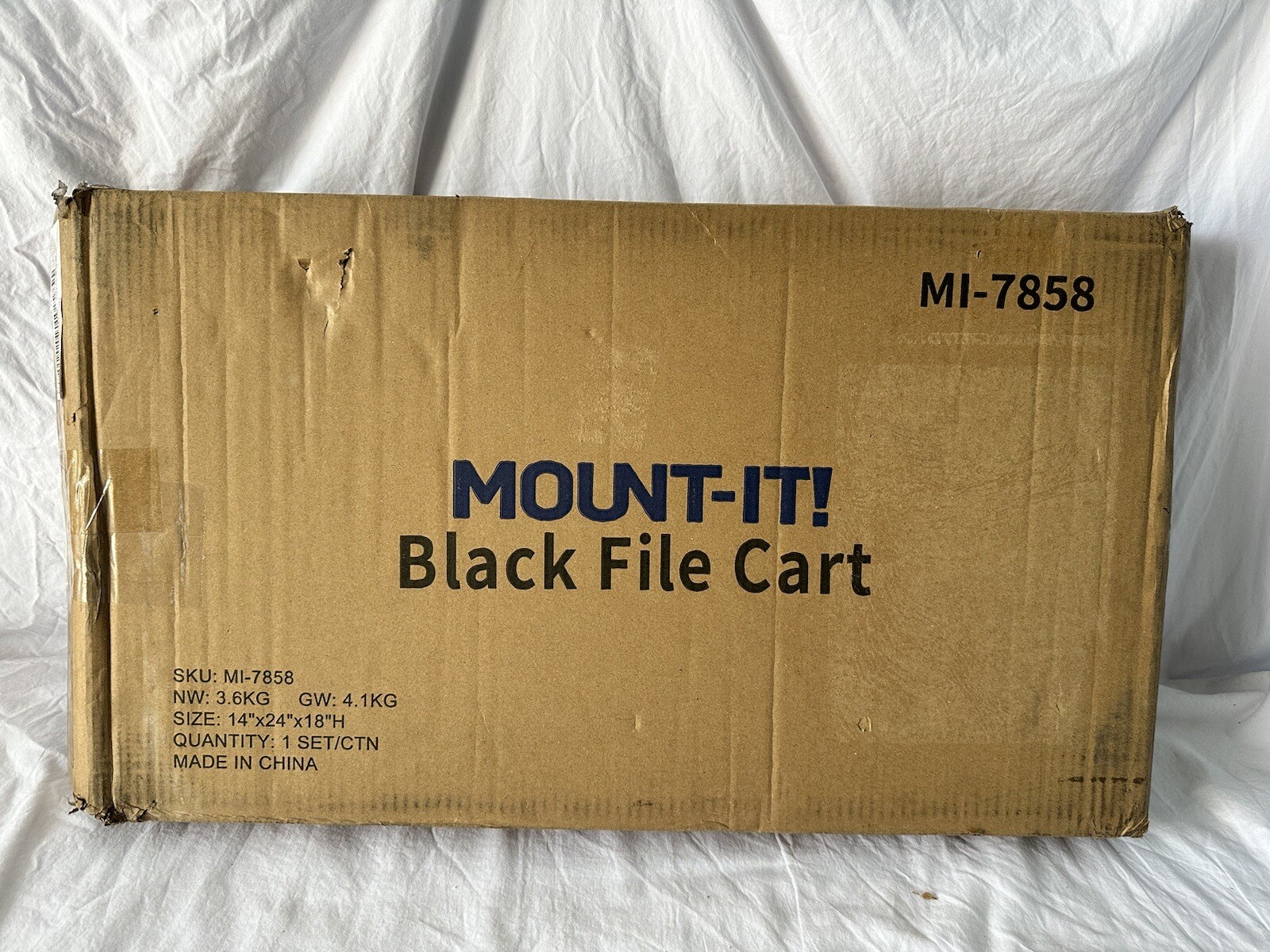 Rolling File Cart With Folder Rack Wheel Locks 2-Tier Black