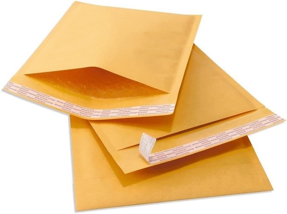 500 #000 Kraft Paper Bubble Padded Envelopes Mailers Shipping Case, 4×8