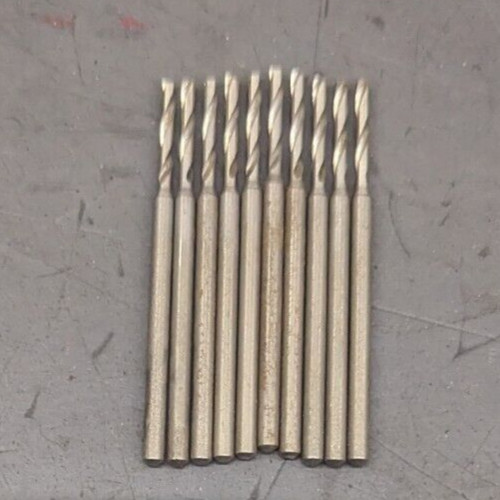 10 Egda 1.02mm Micro Drills 1.5mm Shank HSS NOS Switzerland – 1.02mm 1.02 mm