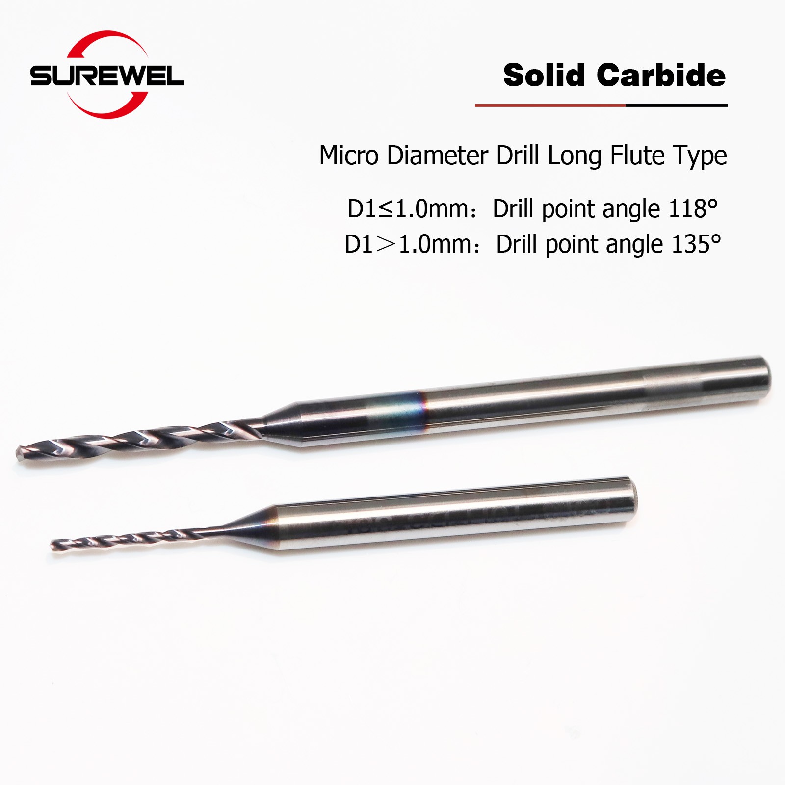 Micro Carbide Drill Coated Precision Mini CNC Hole Making 0.2mm to 3mm Drilling