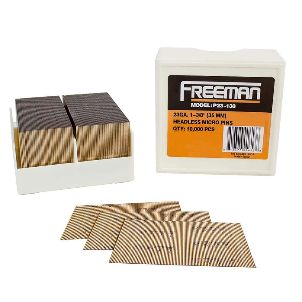 1-3/8 In. 23-Gauge Headless Micro Pins 10,000 Pin Nails per Box