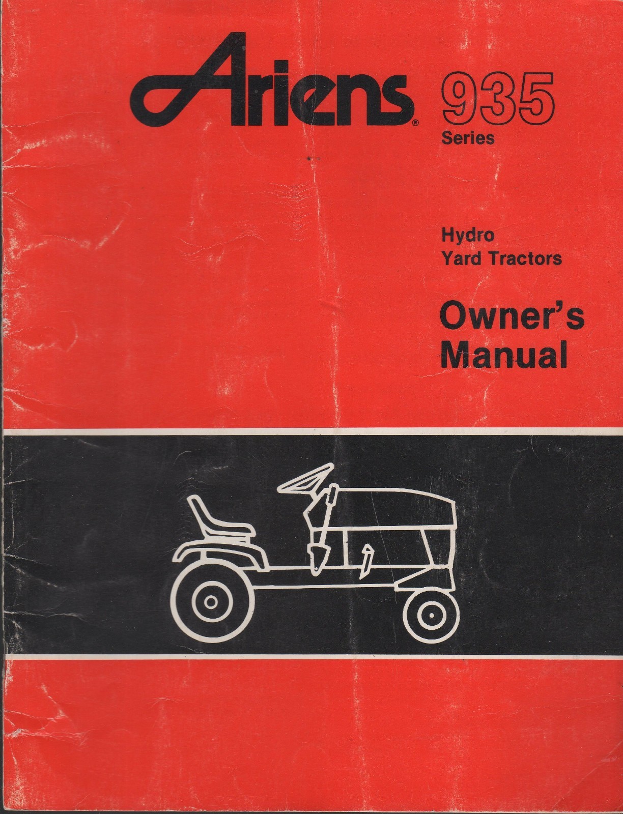 1988 ARIENS 935 SERIES HYDRO YARD TRACTOR OWNERS MANUAL P/N 035765 (774)