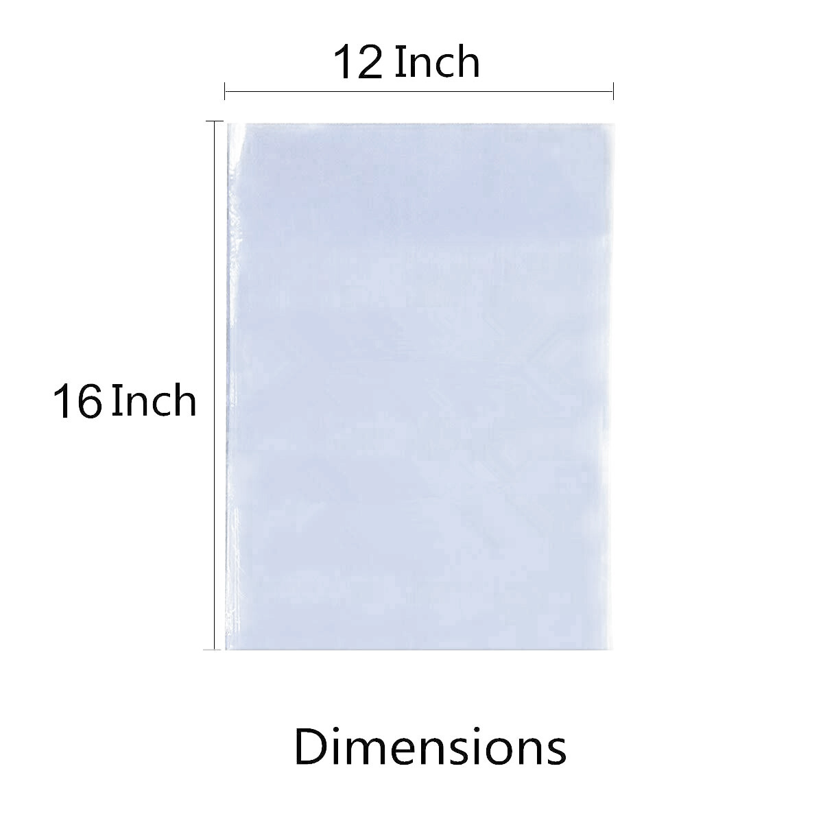 X500 12″X16″ Clear Heat Shrink Wrap Bags PVC Film Gifts Bottles Candles Packing