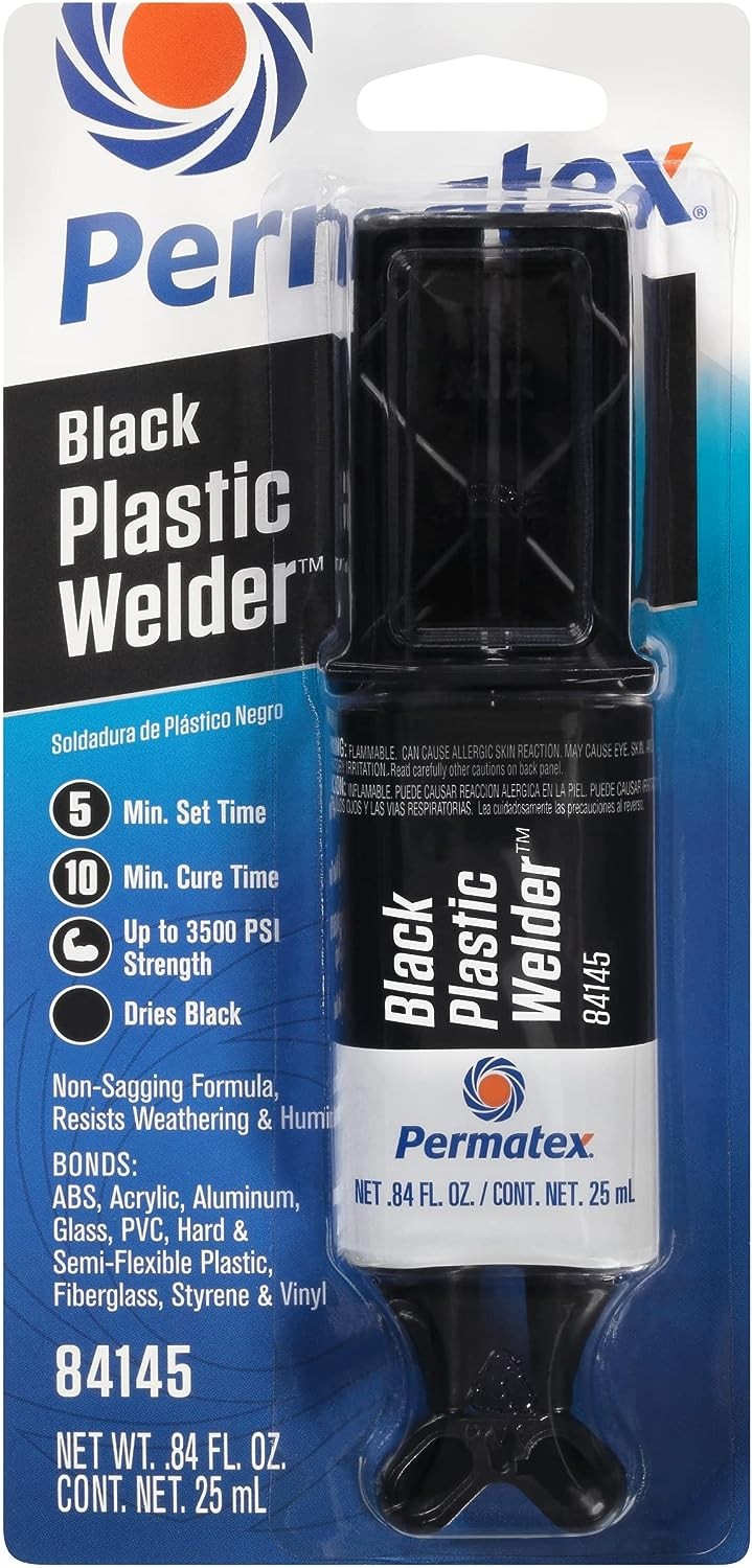 Permatex 84145 Permapoxy Black Plastic Weld – 0.84 fl. oz.