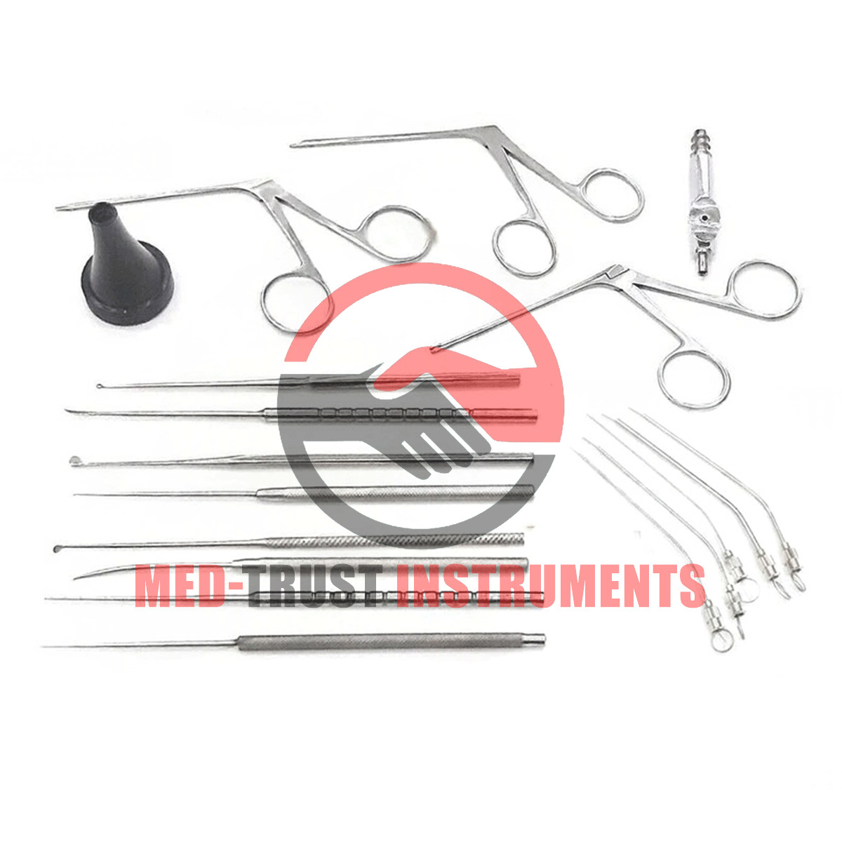Myringotomy Instruments Set Of 15 PCs For ENT Myringoplasty Surgical Instruments