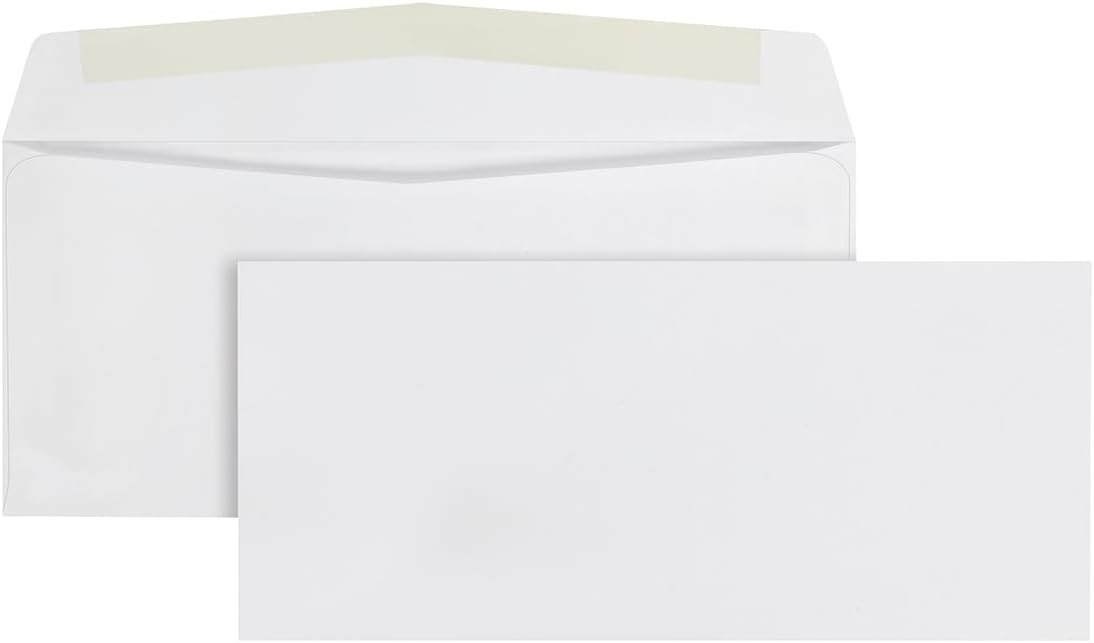 Envelopes, Letter Size White Mailing Envelopes, 4-1/8×9-1/2 Inch, No Window B…