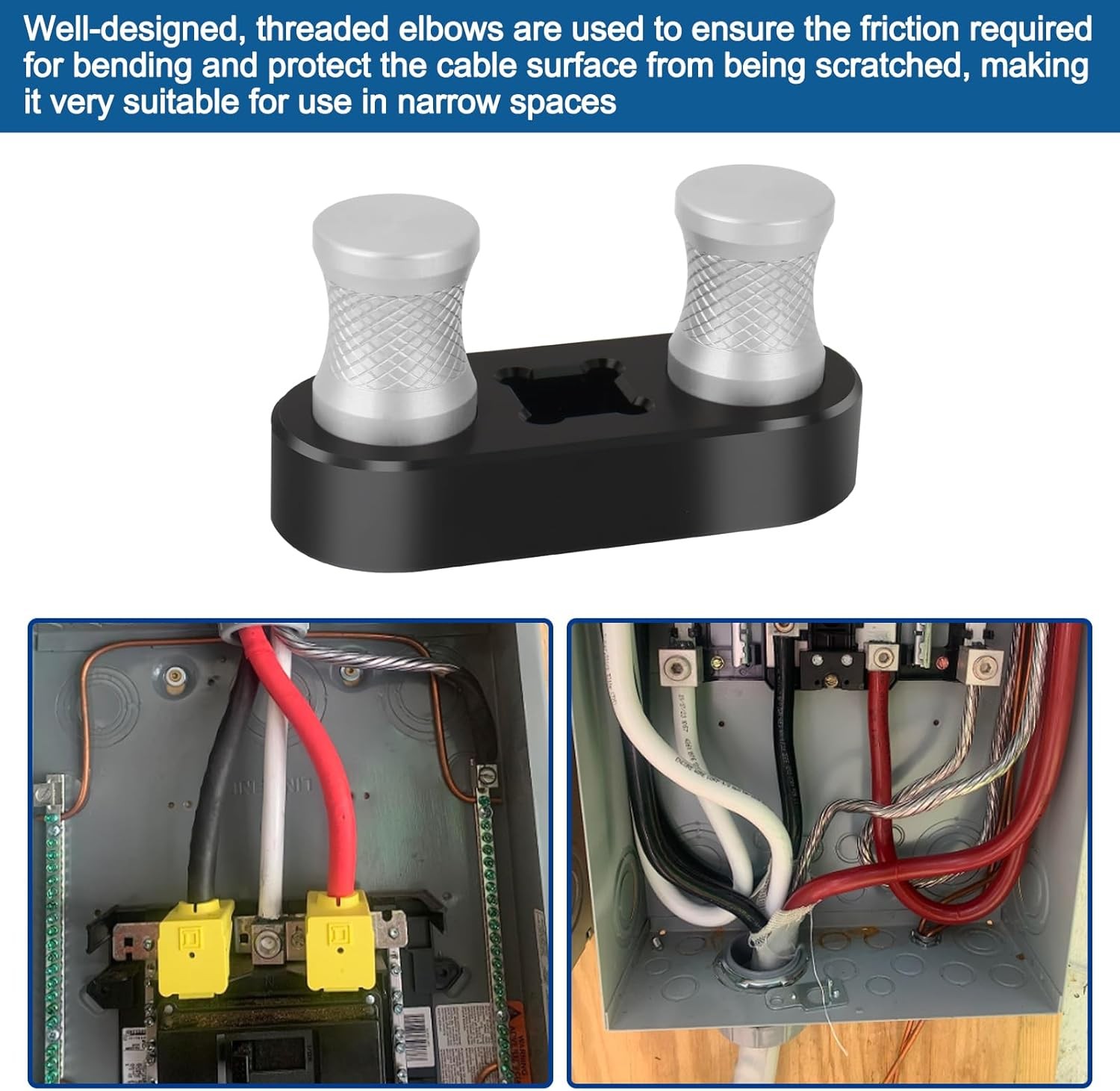Cable Bender Tool Electrical, Wire Bender Tool for Most Wires, Maximum Bending U