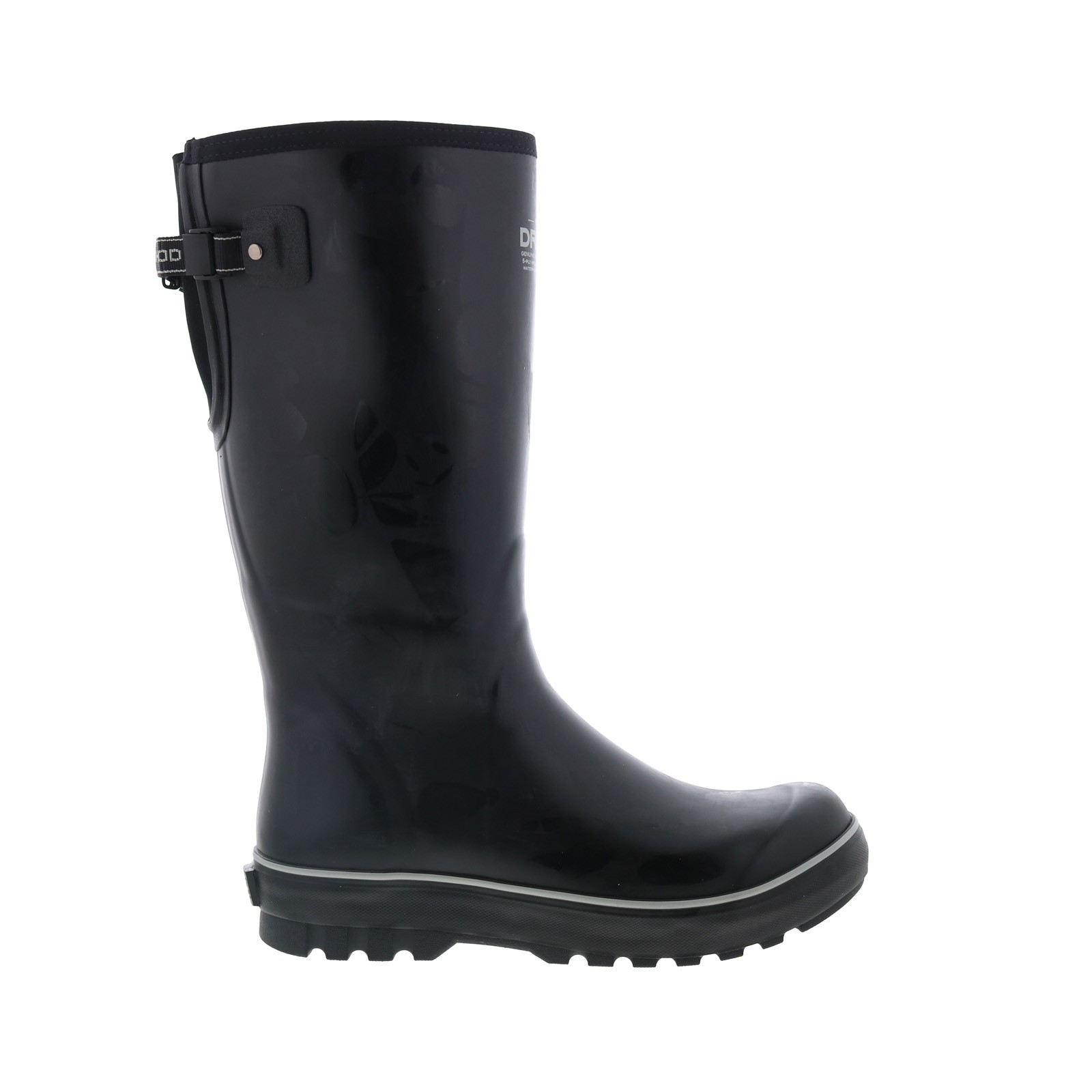 Dryshod Mudslinger HI Gusset Waterproof Mens Black Work & Safety Boots