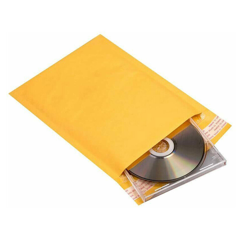 25 50 100 Packs Padded Envelopes Kraft Bubble Mailers Shipping Mailing Bags