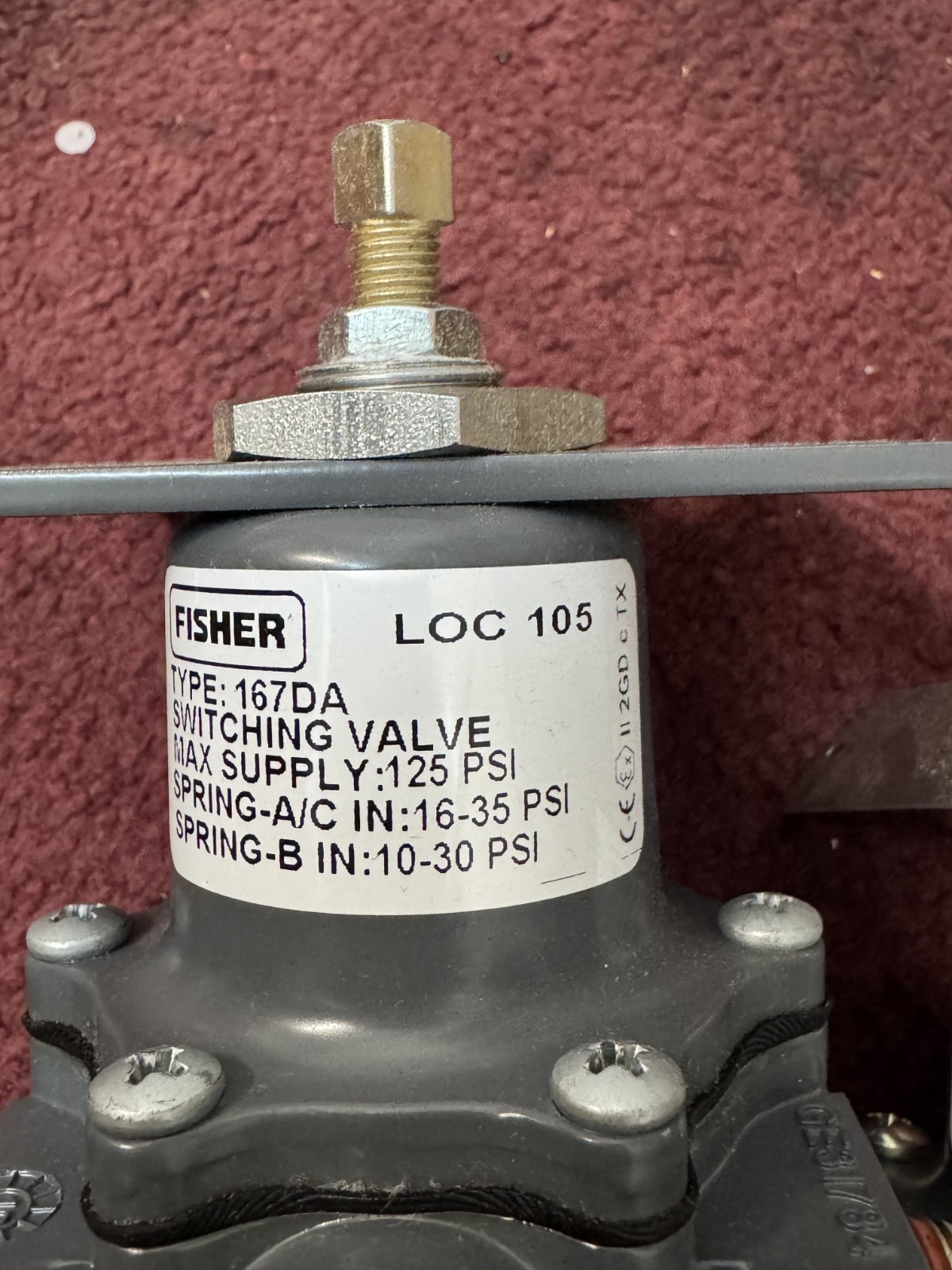 Fisher 167D Series Switching Valve Lot of 3 – Type 167DA & 167DA-13 – Industrial