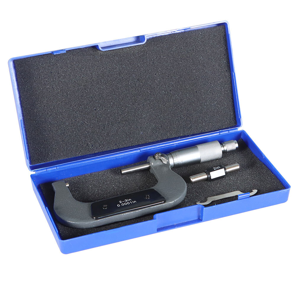 1 Pack 2-3″ & 0.0001″ Outside Micrometer Carbide Tipped Precision Micrometer New