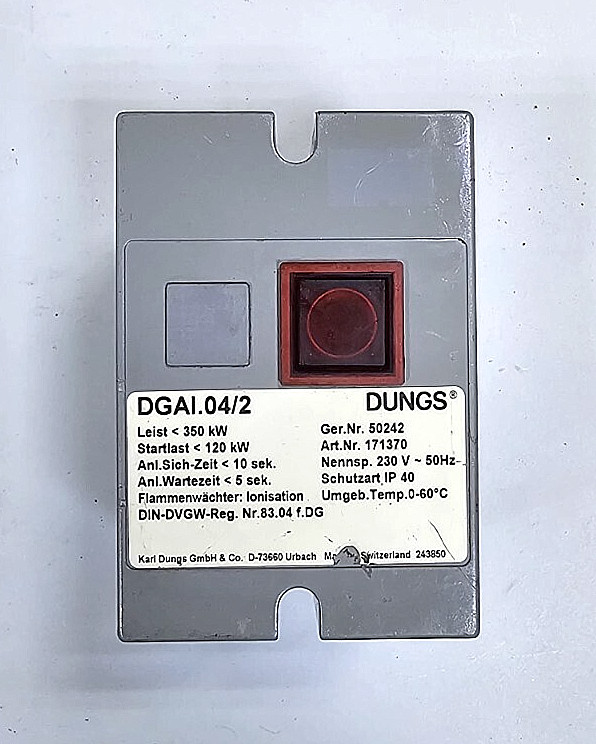 DUNGS DGAI.04/2 Burner Control Unit – 350 kW | Ionization Flame Monitoring