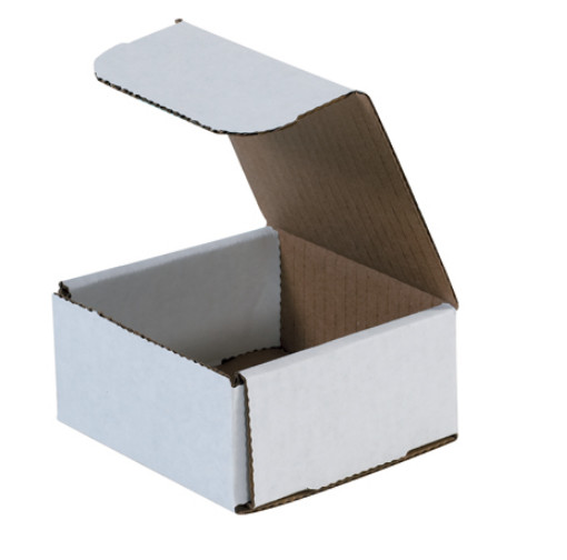 1-300 CHOOSE QUANTITY 4x4x2 Corrugated White Mailers Packing Boxes 4″ x 4″ x 2″