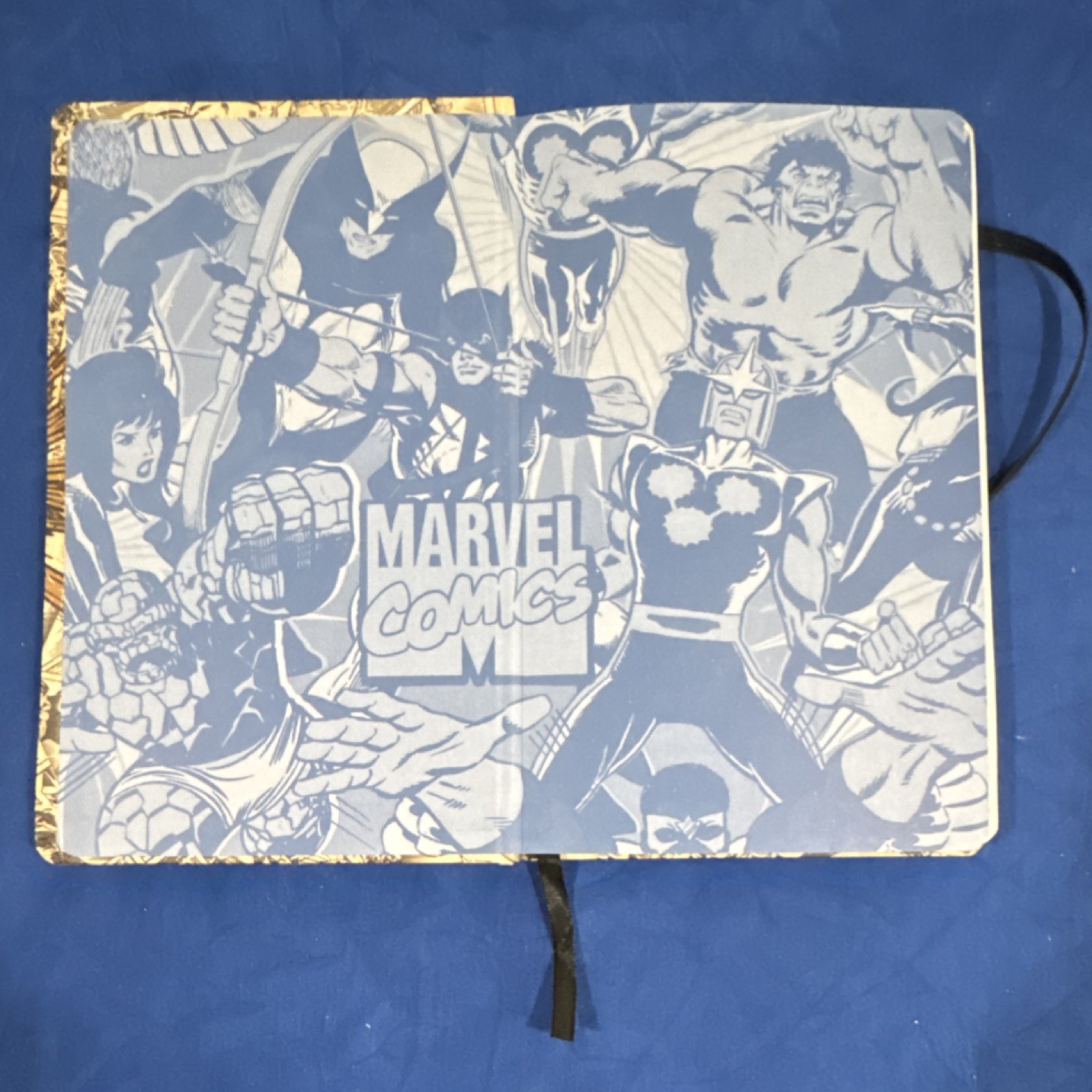 Marvel Illustrated Journal 8.25×5.25in Cardboard Cover Hulk Iron Man Cap
